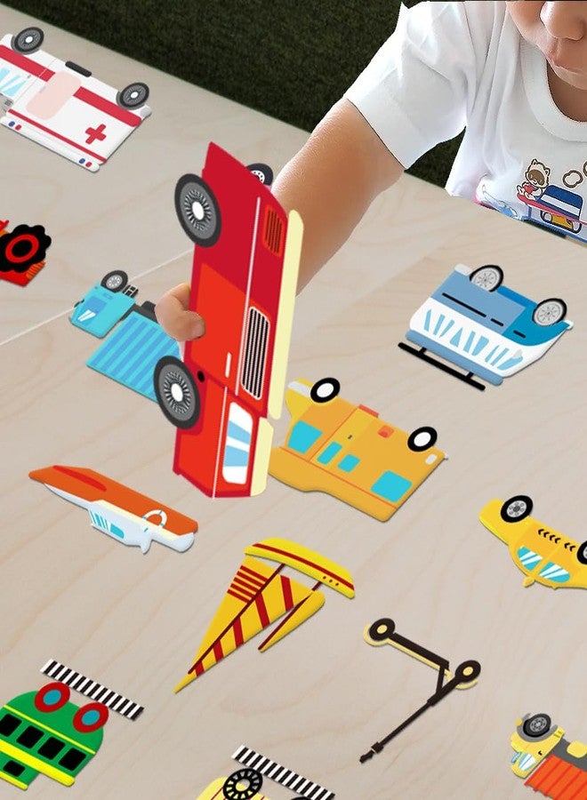 BEUNITONE 40PCS Transportation Felt Board Pieces Large Car Felt Story Board Set Colorful Storytelling Flannel Board Interactive Early Learning Teaching Play Kits for Classroom Christmas Birthday Gift - Image 5